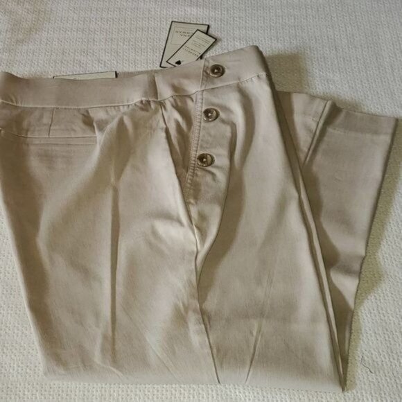 Dana Buchman Secretly Slimming Stretch Pullon Mid Rise Sz 1X Capri w Pockets - Picture 1 of 10